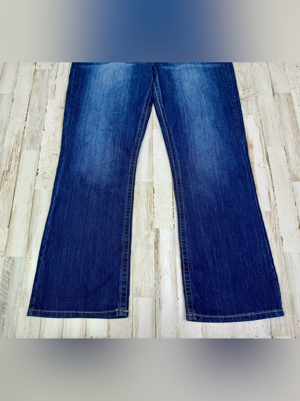 Maurices Jeans Womens 16S (36x31) Blue High Rise Straight Leg Stretch Denim - Picture 3 of 11